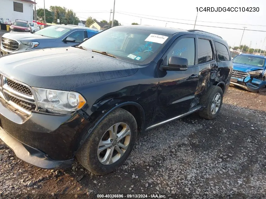 1C4RDJDG4CC104230 2012 Dodge Durango Crew