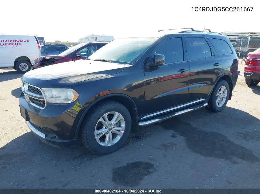 1C4RDJDG5CC261667 2012 Dodge Durango Crew