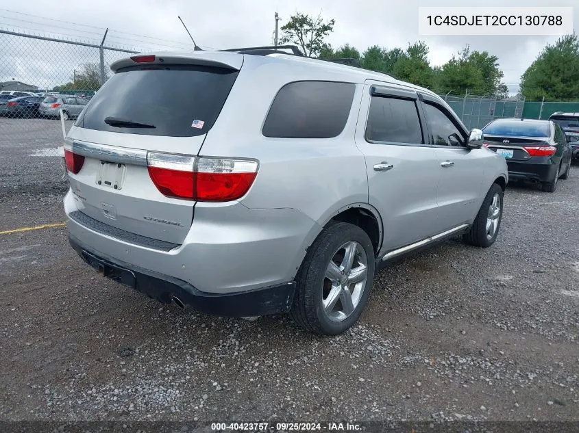 1C4SDJET2CC130788 2012 Dodge Durango Citadel