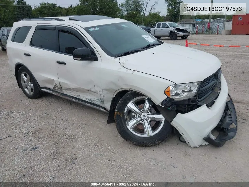 2012 Dodge Durango Citadel VIN: 1C4SDJET8CC197573 Lot: 40456491