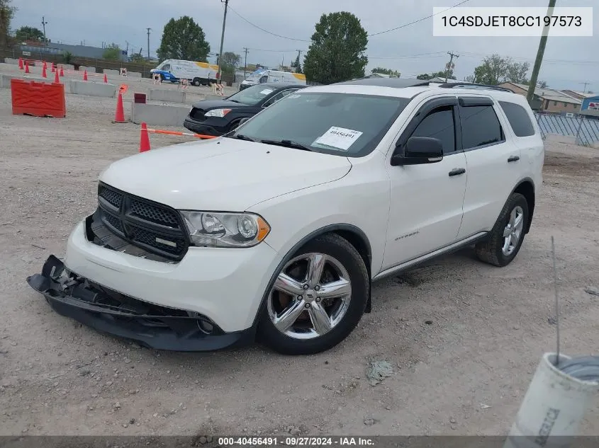 1C4SDJET8CC197573 2012 Dodge Durango Citadel