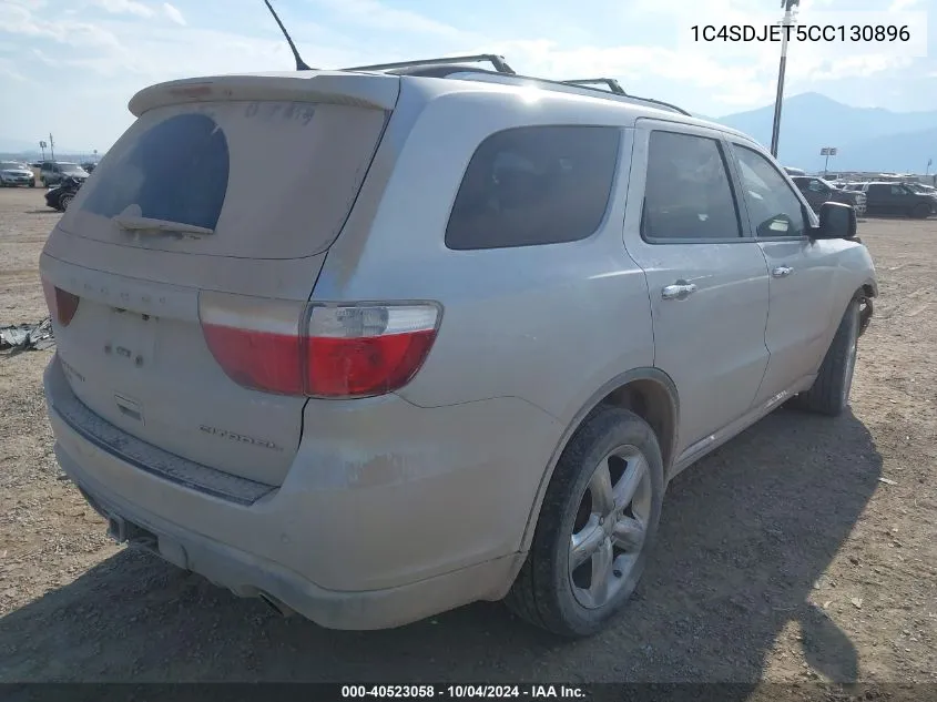 1C4SDJET5CC130896 2012 Dodge Durango Citadel