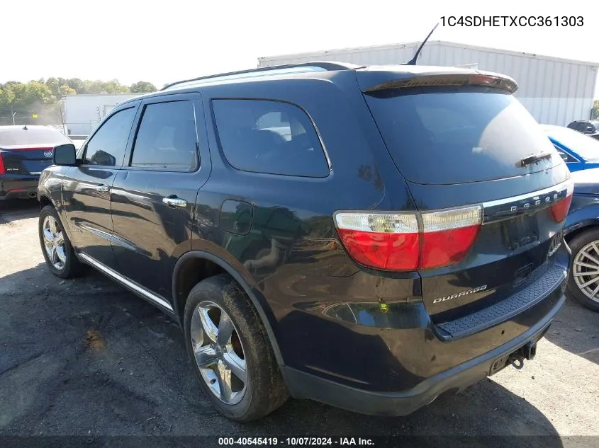 1C4SDHETXCC361303 2012 Dodge Durango Citadel