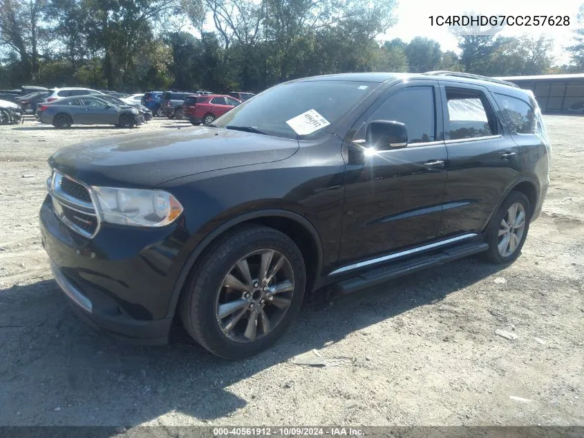 2012 Dodge Durango Crew VIN: 1C4RDHDG7CC257628 Lot: 40561912