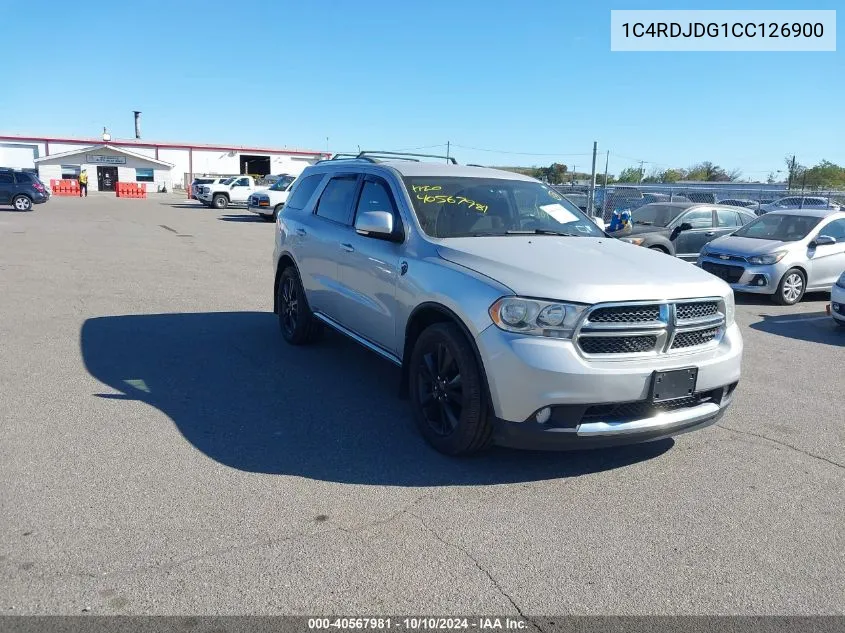 2012 Dodge Durango Crew VIN: 1C4RDJDG1CC126900 Lot: 40567981