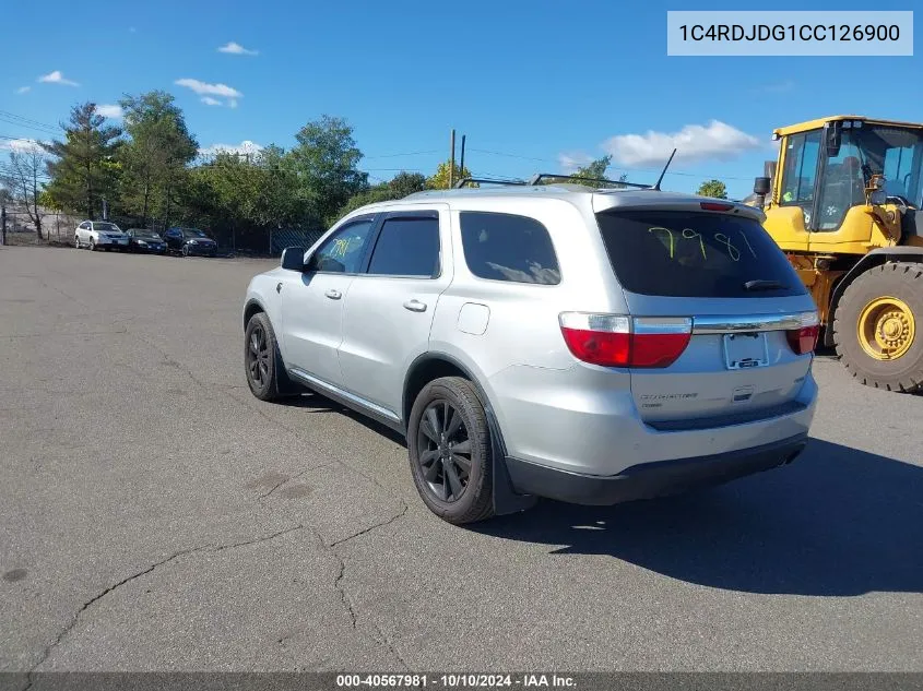 2012 Dodge Durango Crew VIN: 1C4RDJDG1CC126900 Lot: 40567981