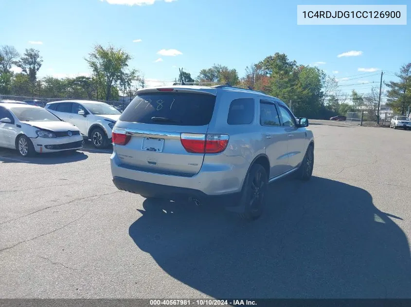 2012 Dodge Durango Crew VIN: 1C4RDJDG1CC126900 Lot: 40567981