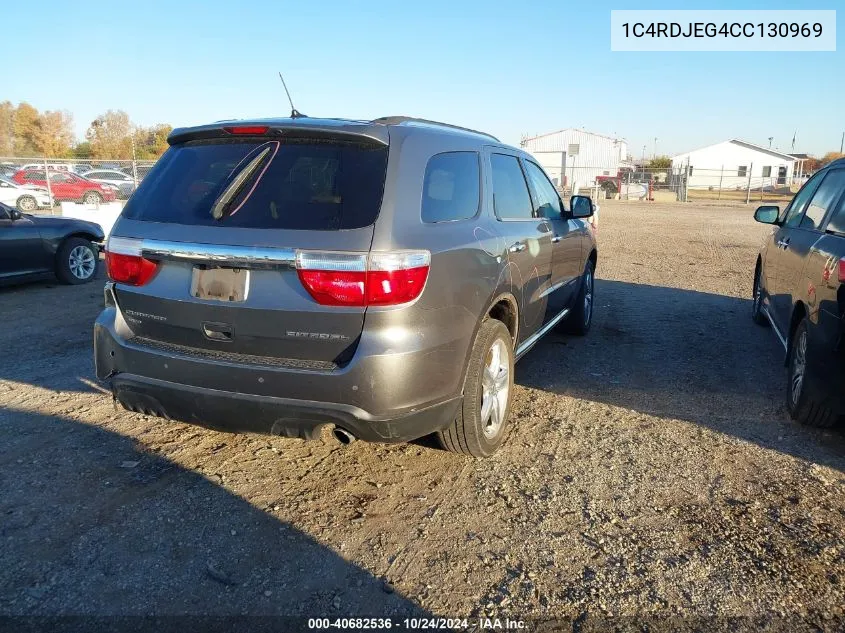 2012 Dodge Durango Citadel VIN: 1C4RDJEG4CC130969 Lot: 40682536