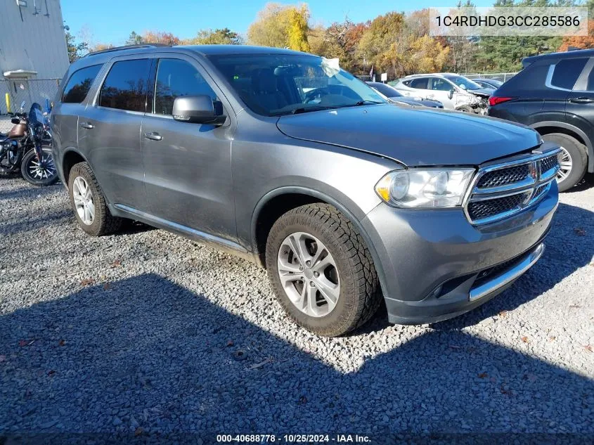 2012 Dodge Durango Crew VIN: 1C4RDHDG3CC285586 Lot: 40688778