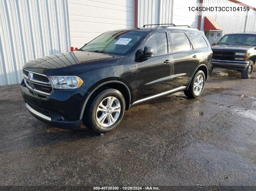 2012 Dodge Durango Crew VIN: 1C4SDHDT3CC104159 Lot: 40720300