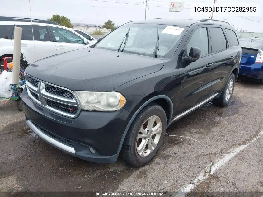 2012 Dodge Durango Crew VIN: 1C4SDJDT7CC282955 Lot: 40786841