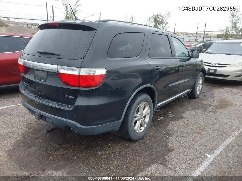 2012 Dodge Durango Crew VIN: 1C4SDJDT7CC282955 Lot: 40786841