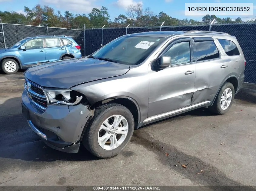 2012 Dodge Durango Crew VIN: 1C4RDHDG5CC328552 Lot: 40819344