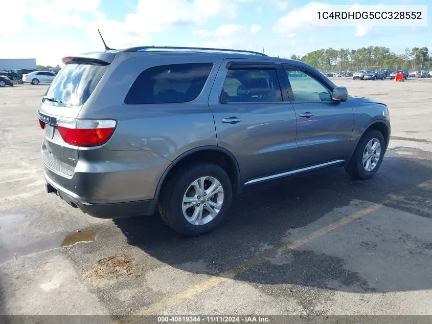 2012 Dodge Durango Crew VIN: 1C4RDHDG5CC328552 Lot: 40819344