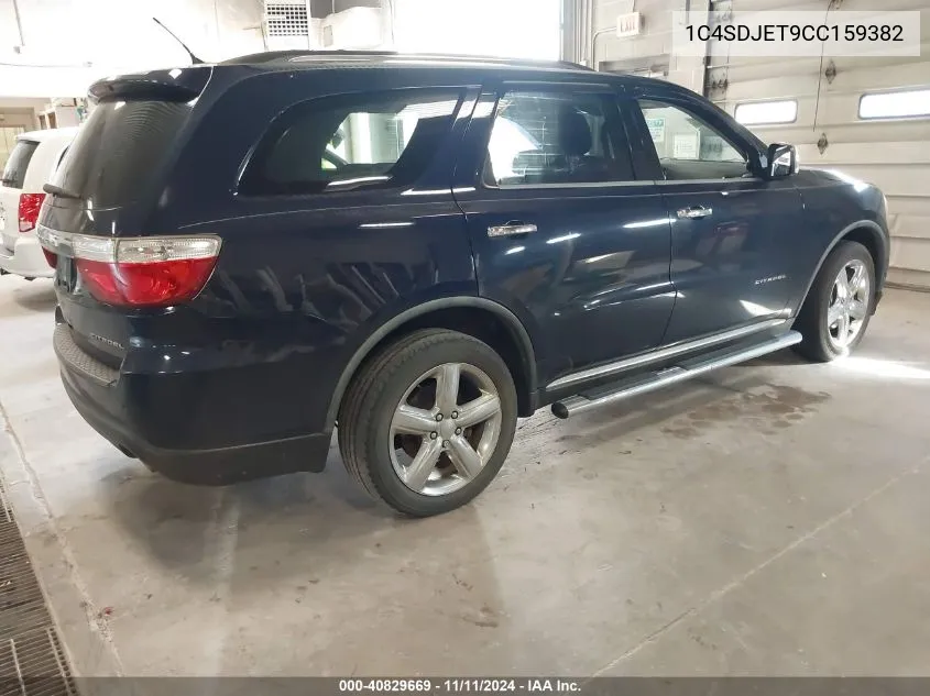 2012 Dodge Durango Citadel VIN: 1C4SDJET9CC159382 Lot: 40829669