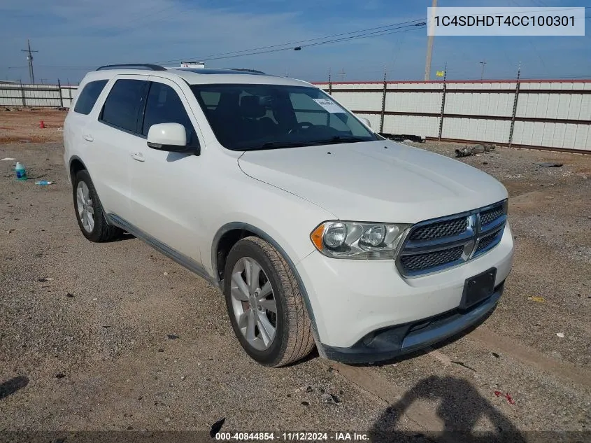 1C4SDHDT4CC100301 2012 Dodge Durango Crew