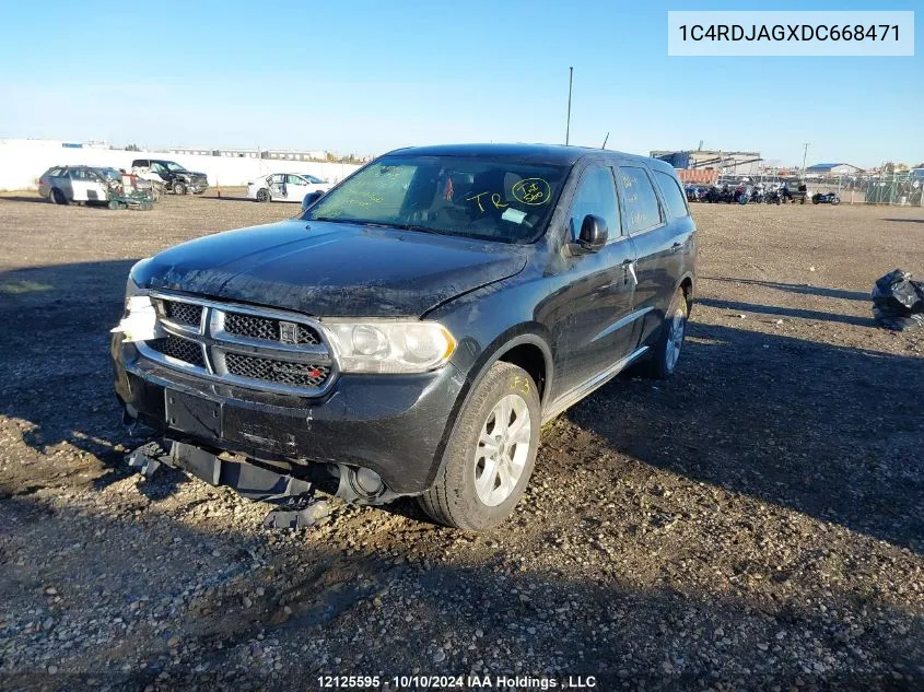 1C4RDJAGXDC668471 2013 Dodge Durango Sxt