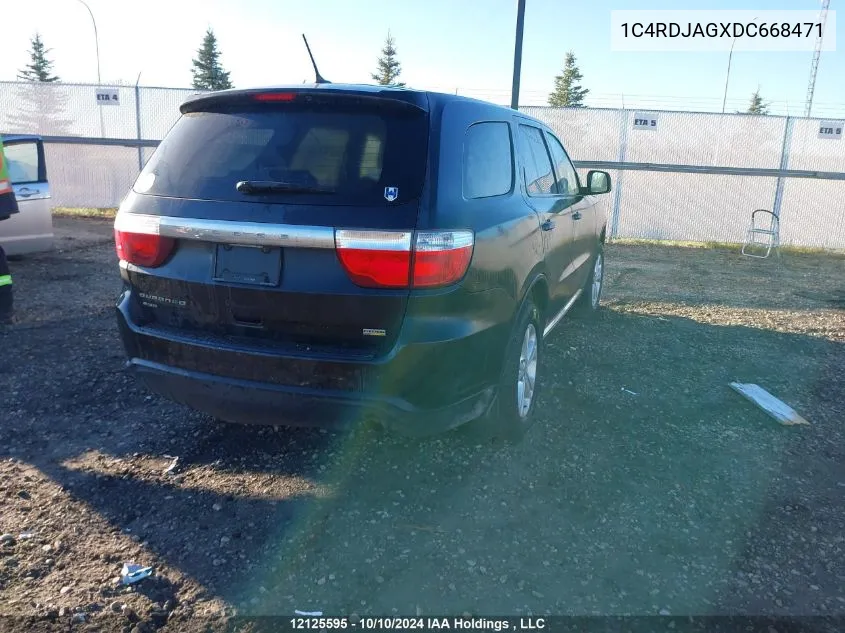 1C4RDJAGXDC668471 2013 Dodge Durango Sxt