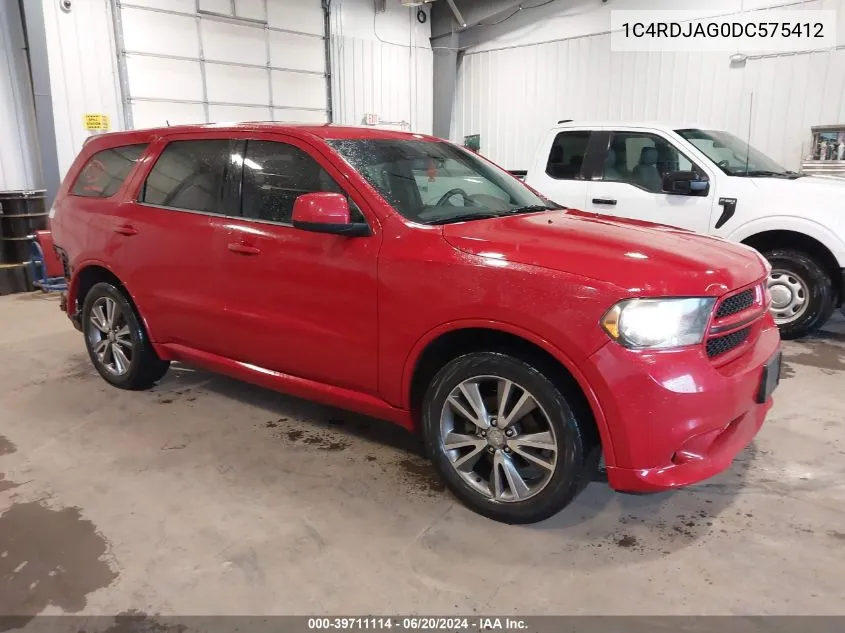 2013 Dodge Durango Sxt VIN: 1C4RDJAG0DC575412 Lot: 39711114