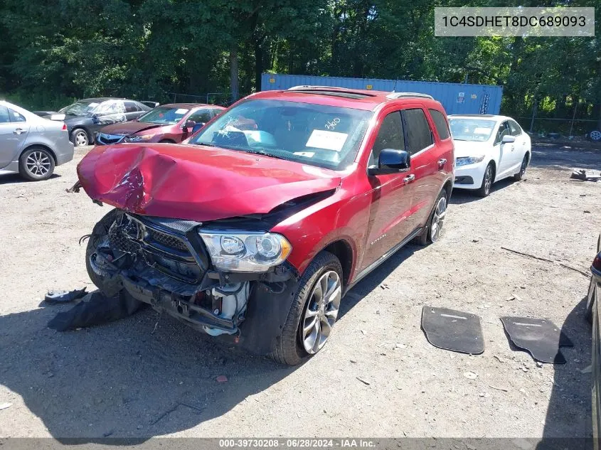 2013 Dodge Durango Citadel VIN: 1C4SDHET8DC689093 Lot: 39730208