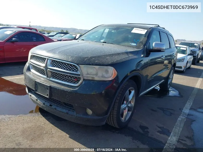 1C4SDHET0DC673969 2013 Dodge Durango Citadel