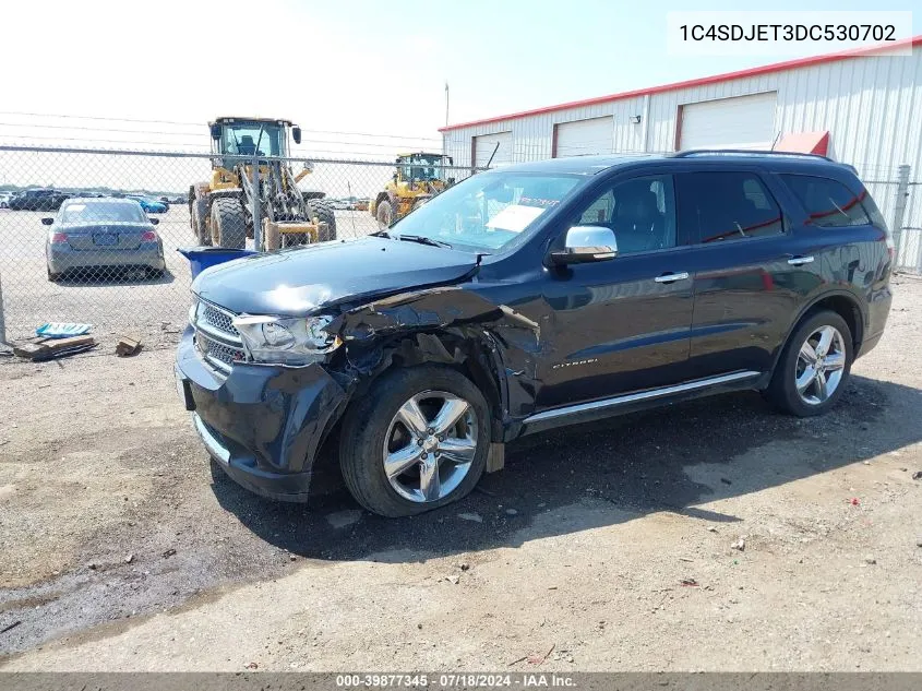 1C4SDJET3DC530702 2013 Dodge Durango Citadel