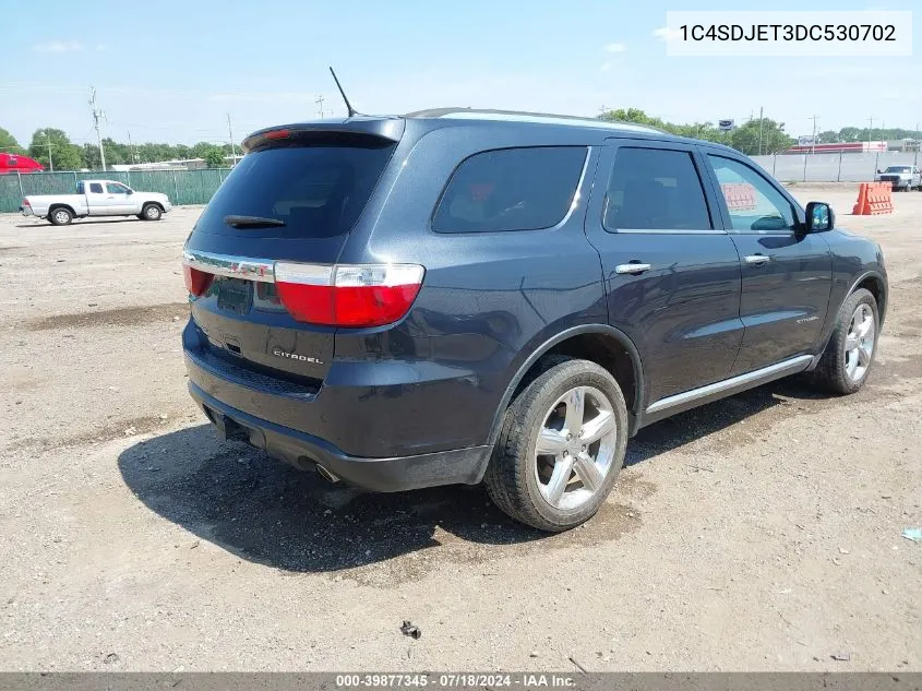 1C4SDJET3DC530702 2013 Dodge Durango Citadel