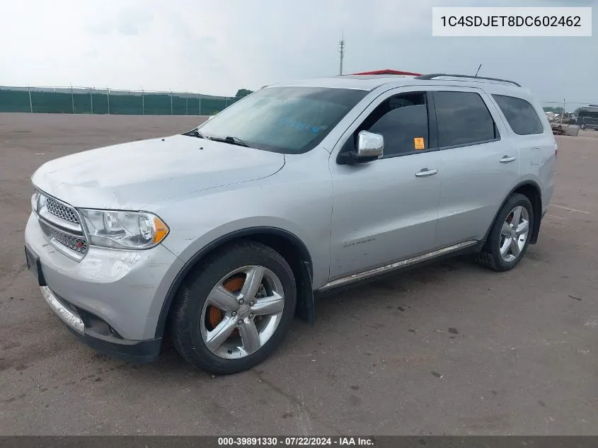 1C4SDJET8DC602462 2013 Dodge Durango Citadel