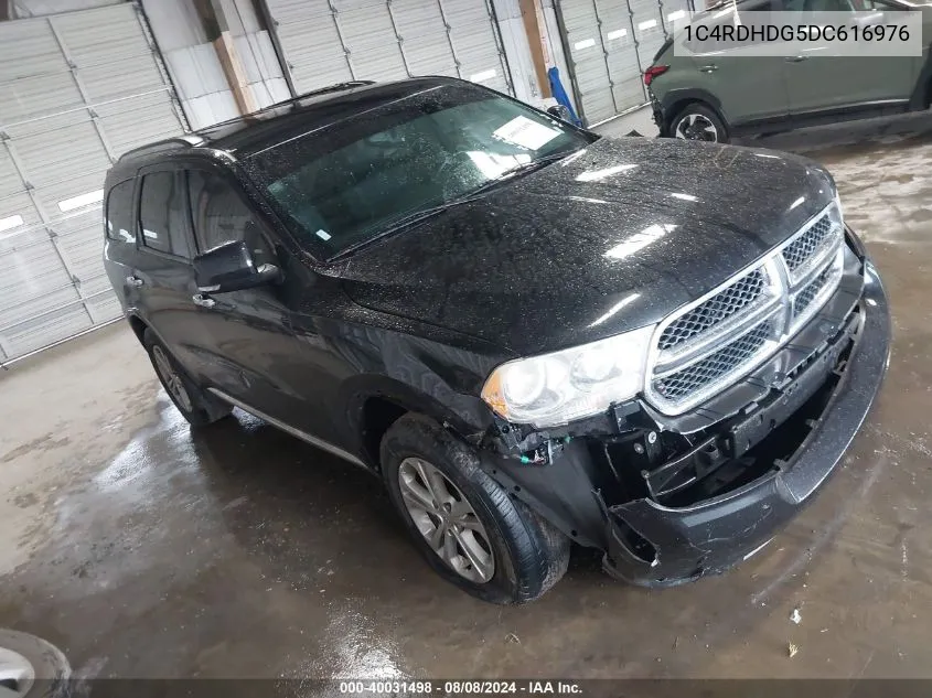 2013 Dodge Durango Crew VIN: 1C4RDHDG5DC616976 Lot: 40031498