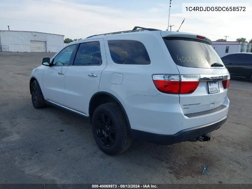 2013 Dodge Durango Crew VIN: 1C4RDJDG5DC658572 Lot: 40069973