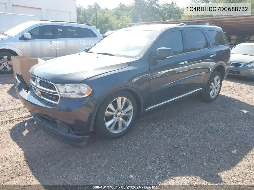 2013 Dodge Durango Crew VIN: 1C4RDHDG7DC688732 Lot: 40117601