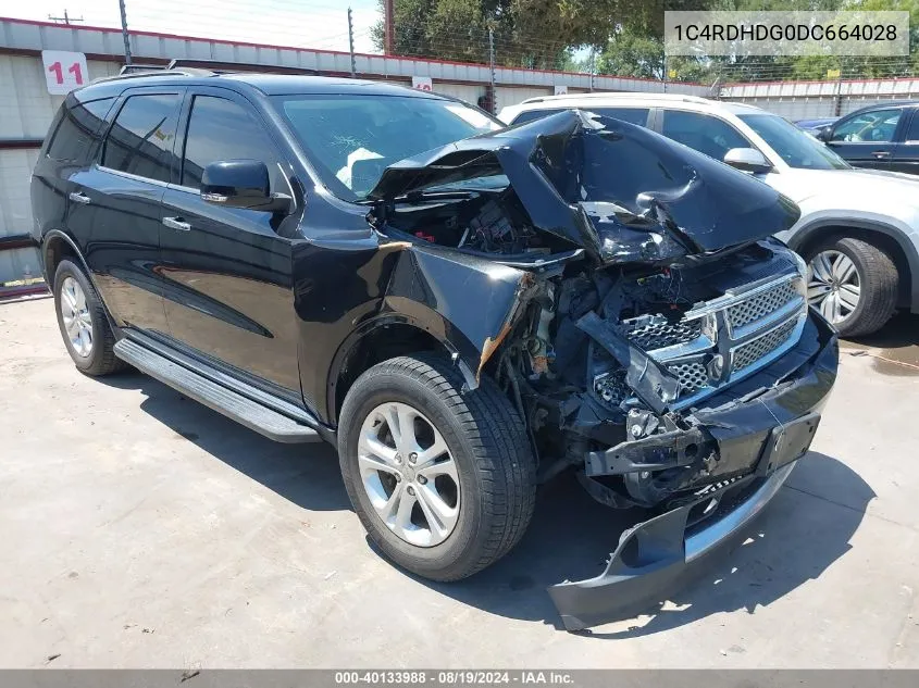 2013 Dodge Durango Crew VIN: 1C4RDHDG0DC664028 Lot: 40133988