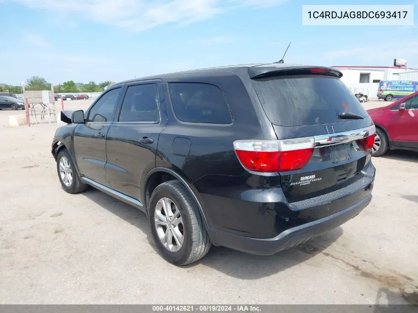 1C4RDJAG8DC693417 2013 Dodge Durango Sxt