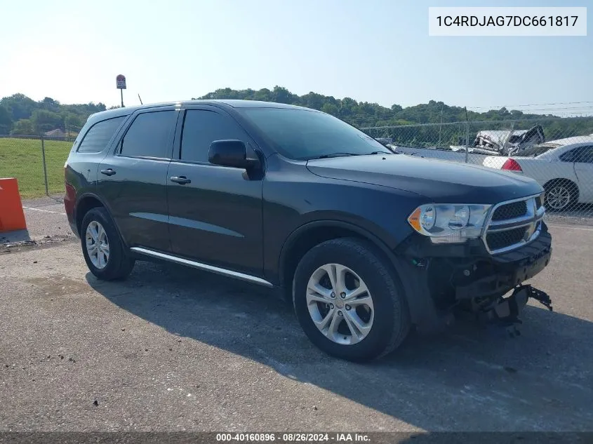 2013 Dodge Durango Sxt VIN: 1C4RDJAG7DC661817 Lot: 40160896