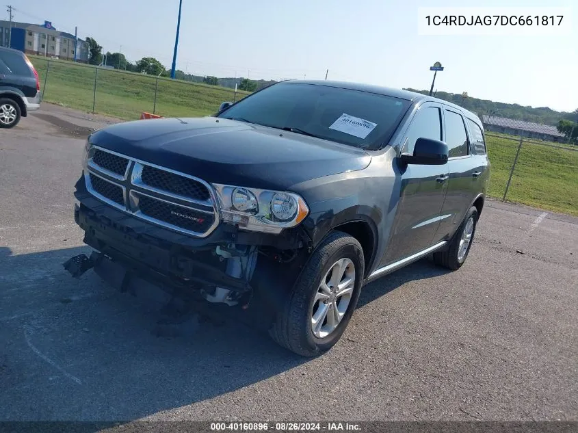 2013 Dodge Durango Sxt VIN: 1C4RDJAG7DC661817 Lot: 40160896