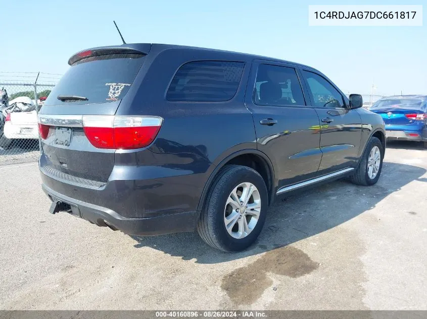 1C4RDJAG7DC661817 2013 Dodge Durango Sxt