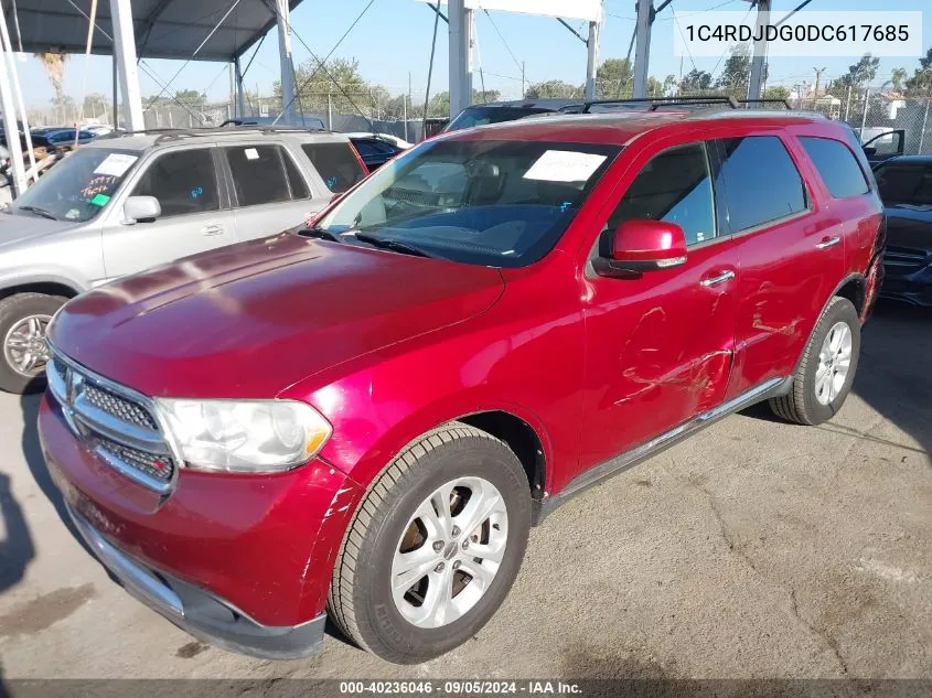 2013 Dodge Durango Crew VIN: 1C4RDJDG0DC617685 Lot: 40236046