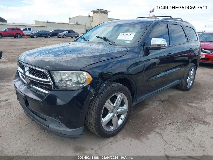 1C4RDHEG5DC697511 2013 Dodge Durango Citadel