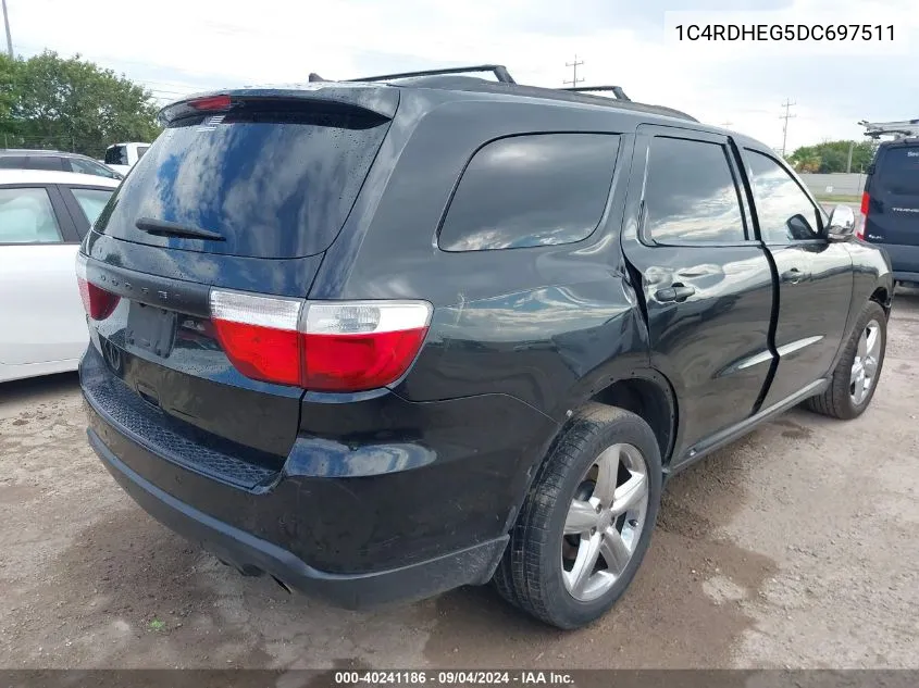 2013 Dodge Durango Citadel VIN: 1C4RDHEG5DC697511 Lot: 40241186