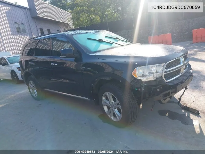 1C4RDJDG9DC670059 2013 Dodge Durango Crew