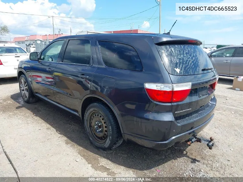 2013 Dodge Durango R/T VIN: 1C4SDHCT4DC665523 Lot: 40274522