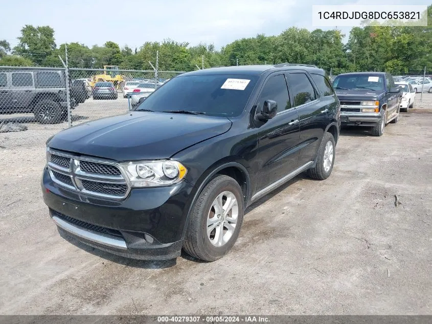 2013 Dodge Durango Crew VIN: 1C4RDJDG8DC653821 Lot: 40279307