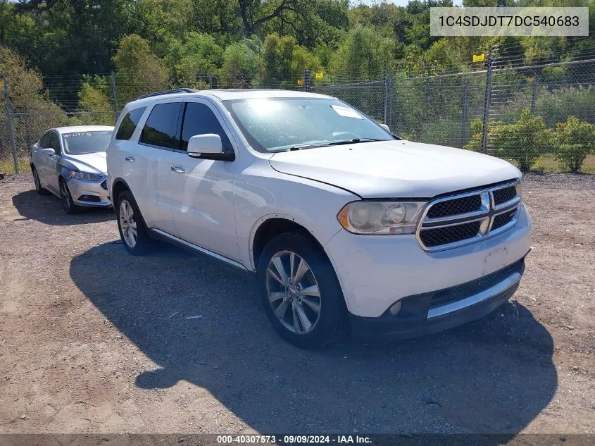 2013 Dodge Durango Crew VIN: 1C4SDJDT7DC540683 Lot: 40307573