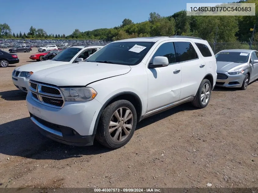 2013 Dodge Durango Crew VIN: 1C4SDJDT7DC540683 Lot: 40307573