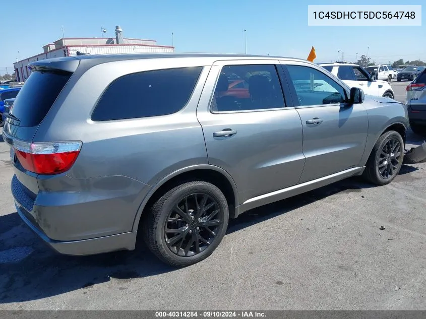 2013 Dodge Durango R/T VIN: 1C4SDHCT5DC564748 Lot: 40314284