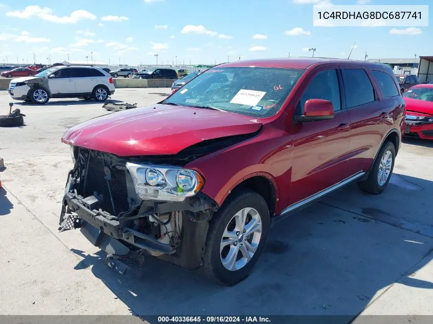 1C4RDHAG8DC687741 2013 Dodge Durango Sxt