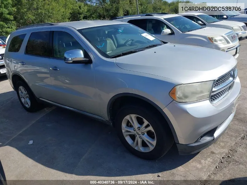 2013 Dodge Durango Crew VIN: 1C4RDHDG2DC538706 Lot: 40340736