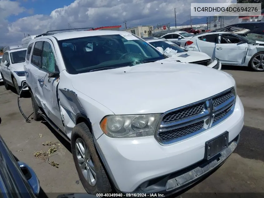 2013 Dodge Durango Crew VIN: 1C4RDHDG4DC694276 Lot: 40349940