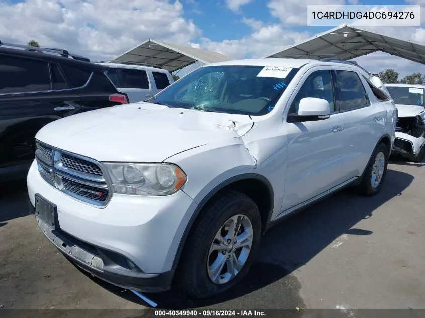 2013 Dodge Durango Crew VIN: 1C4RDHDG4DC694276 Lot: 40349940