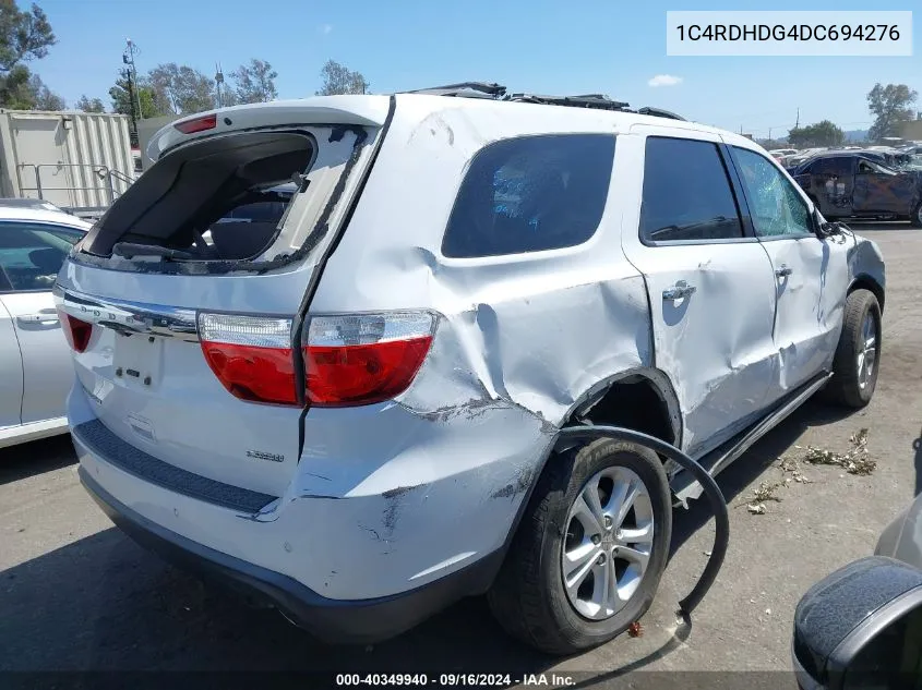 2013 Dodge Durango Crew VIN: 1C4RDHDG4DC694276 Lot: 40349940